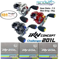 IKANO CONCEPT CHALLENGER 201L BAITCASTING (BC) FISHING REEL