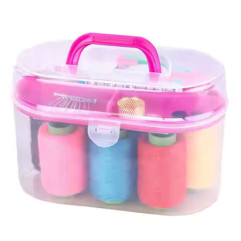 Needle and Thread Box Set, Household Portable 10 Piece Set, Mini Tool Sewing Thread Multifunctional 