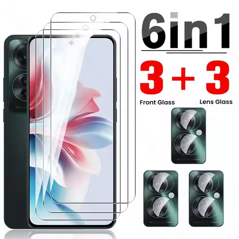 Reno11F 5G Glass 6 In 1 Camera Lens Screen Protectors For Oppo Reno11 F 5G Protective Glass On Opo O