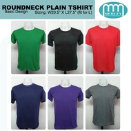 MEDLEY Plain Colored Basic Cotton Roundneck Tshirt (Medium, Large, Xlarge and XXlarge size)