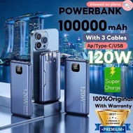 【CCC Certified Power Bank】CCC 3C Qpow3 100000mAh 120W  Digital Display Mini& Portable Power Bank wit