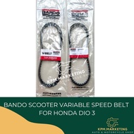 ◭ ஐ ⚽︎ BANDO scooter variable speed belt/ fan belt for Honda Dio 3 (658-18.2-30-8) (GREEN)