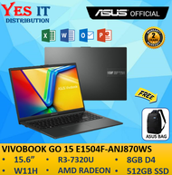 Asus VivoBook 15 E1504F-ANJ468WS (R5-7520U) / E1504F-ANJ870WS / E1504F-ANJ872WS (R3-7320U) 15.6 FHD 