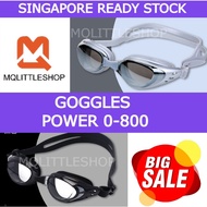 【MQLITTLESHOP】Prescription Swimming Goggles Underwater Degree Glasses for Short-sighted  Normal Eyes