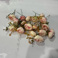 Bunga Kecil 15 pieces Hiasan Gubahan Dulang Hantaran Nikah Tunang Pink Peach Secondhand Small Flower