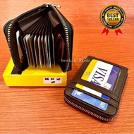 Card Holder Atm Card Wallet Card Holder Genuine Imported Leather Zipper Model