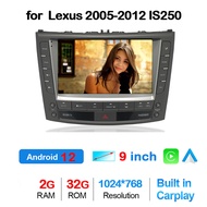 UIOLH 9 Android 12 6+128G Car Multimedia Player Radio GPS for Lexus IS IS250 IS200 IS300 2005-2012 A