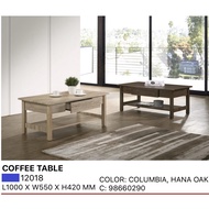 LX- 12018, 3.3ft Rectangle Wooden Coffee Table, Color:Hana Oak / Columbia IMPORTED, Ready Stock, RM 