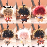 TOPABCS Plu Keychain, 15cm  Head Stuffed Toys Bag Pendant, Cartoon Novelty Cute Design Creative Shap