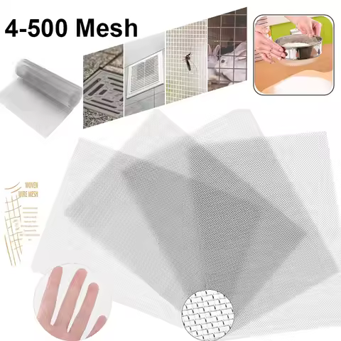1Pcs 4-500Mesh Stainless Steel Mesh Filter Mesh Metal Front Repair Fixed Mesh Filter Woven Wire Siev