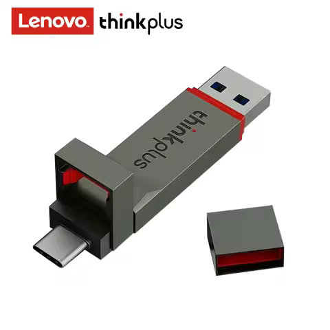 Lenovo Thinkplus USB3.2 Type-C OTG Dual-port Portable Solid State U Disk USB Flash Drive 256GB 512GB