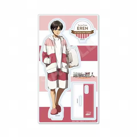 NEW【Pajama stand】Attack on Titan Levi·Ackerman Eren Yeager Cosplay Acrylic Stand COS Anime Model Pla