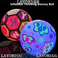 LAYOR1GG Luminous Ball, Multistyles 22cm Flashing Sport Fitness ball,  Portable Inflatable Throwing 