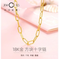 Plain Chain Chopin Chain Female 18KAU750 Clavicle Chain Gold Necklace Gold Supply Water Wave Chain C
