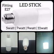 9w 9 watt 9watt LED Stick Bulb Lamp E27 Fitting