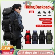 90L Large Hiking Backpack Waterproof Lightweight Outdoor Camping Bag Unisex Travel Bag