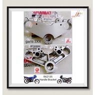 RXZ HANDLE CROWN BRACKET Catalyzer Mili handle bracket CROWN ( garis silver ) YAMAHA rxz