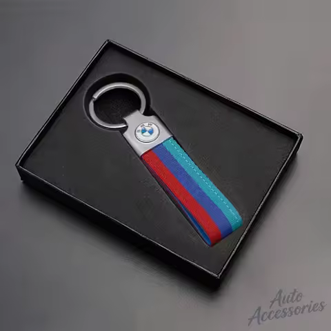 Car Emblem Keychain Anti-loss Keyring Interior Accessories for Bmw M Performance G30 G32 3 4 5 7 M3 