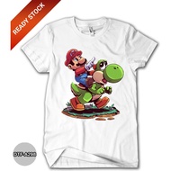 KATUN Mario Bros Clothes, Premium Children's and Adult's Clothes, 24s Combed Cotton, DTF-A298