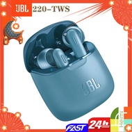 JBL Tune 220 TWS Bluetooth V5.0 Wireless Earbuds Bluetooth Earphones with Stereo Mic and Charging Box bass earphone