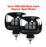 6D เลนส์5นิ้ว30W Square Flood Beam ไฟ Led ทำงานสำหรับรถจักรยานยนต์รถ SUV 4X4รถบรรทุก Offroad 12V ไฟ