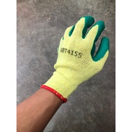 HEAVY DUTY ABT 4155 HAND GLOVES GREEN/ ATAS KAIN BAWAH GETAH (READY STOCK)