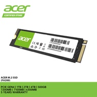 ACER FA200 M.2 2280 NVMe PCIe Gen 4x4 SSD (1TB/2TB/4TB/500GB) - 5 Years Warranty
