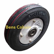 Roda Troli 8 inch Double Bearing Roda Troli 500kg Ban Mati Swallow