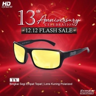 IBNUSINA EYEWEAR HD Polarized Sunglasses Cermin Mata Full Frame Ibnusina Men Women Spek Hitam