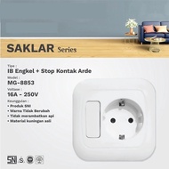 MG-8853 Stop Kontak ARDE + Saklar Engkel MORGEN IB - MG-8853