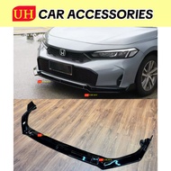 HONDA CIVIC FE FACELIFT 2025 PP 3PCS FRONT LIP DIFFUSER WITH PAINT