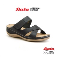 Bata COMFIT รองเท้าเพื่อสุขภาพ Comfortwithstyle รองเท้าลำลอง รองเท้าลำลองแบบสวม รองเท้าเปิดส้น สำหรับผู้หญิง สีดำ รหัส 6616233