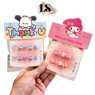 LS - Acrylic Nail Art Gel Press On H1156 Set of 10 Pcs 3d False Nails Manicure Plus Beautiful File S