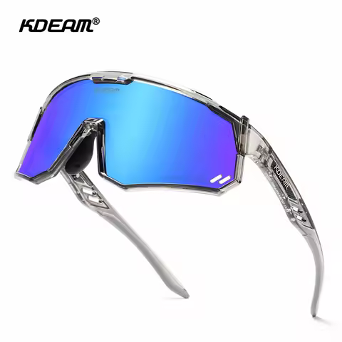 KDEAM TR90 Polarized Cycling Glasses Men Women MTB Riding Sunglasses New Skiing Fishing Climbing Pro