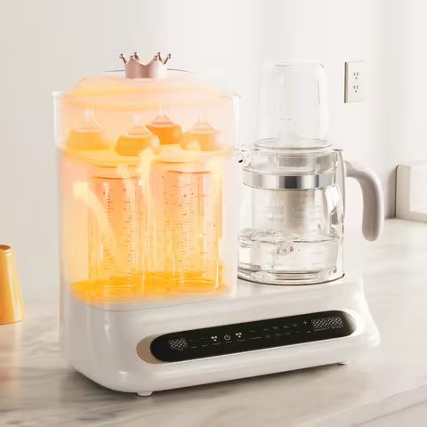Yunbaby Baby Bottle Warmer & Steamer, 44oz Formula Kettle with Drying & Steam, Multi-Function Bottle