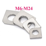 GB853 316 Stainless Steel Square Washer Flat Washer for Corner Channel Steel M6M8M10M12~ M24【AC-MB】