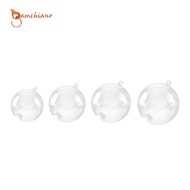 [Gamchiano] 10pcs Plastic Round Ball Christmas Bauble Ornament Gift Present Crafts 40mm