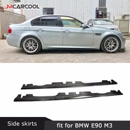 Carbon Fiber Side Skirts Apron Splitters for BMW 3 Series E90 E92 E93 M3 2008-2013 Bumper Guard Car Styling