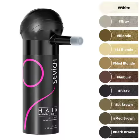 SEVICH Hair Building Fiber Set Cover Sparse Hair Or Bald Spots Hair Loss Regrowth Treatment Keratin 