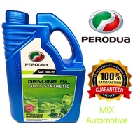 ORIGINAL 100% PERODUA GENUINE FULLY SYNTHETIC OIL 4LITRE SAE 0W20 BEZZA 1.3 / MYVI 2018 ARUZ MINYAK 