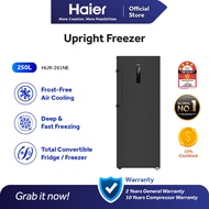 [4 Star] Haier 250L Upright Freezer / Frost Free / Total Convertible Fridge & Freezer - HUR-261NE