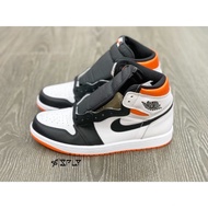 NE3V Air Jordan 1 High Electro Orange White Orange Basketball Shoes Leisure Sports AJ1 Children's Sh