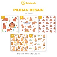 Capybara Theme Design Options UV Printing