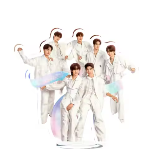Thomaskong Porteetee Poster 12cm Stand Up Thai TV Your Sky Drama Stills Humanoid Stop Sign Desktop V