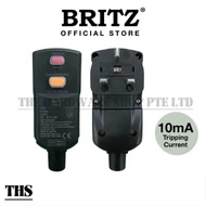 BRITZ Safety RCD Plug -Black
