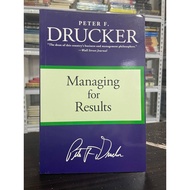 Managing for Results by Peter F. Drucker, 1pc Paperback
