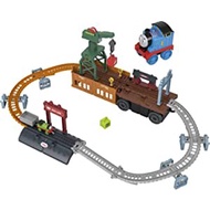 Fisher-Price Thomas &amp; Friends 2-in-1 Transforming Thomas Playset, push-along train and track set with storage and workin