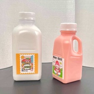 [Set 50c] Shaped pp plastic milk tea bottle with handle