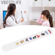 VBESTLIFE Fixation Stick Vision Tester  Coating Thicken Clear Colorful Animal Patterns Kids Optometr