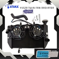 ATAKA Y15ZR V1 V2 RACING RADIATOR TWIN FAN YAMAHA Y15 Y15ZR 2 FAN RADIATOR Motorcycle Accessories UL